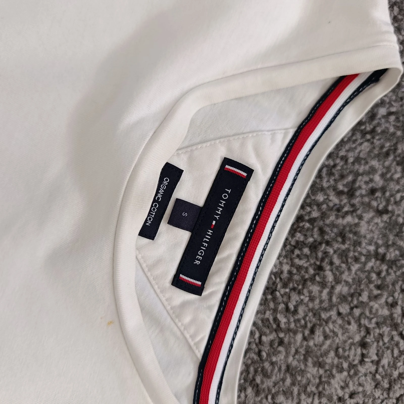 Tommy Hilfiger organic cotton Vintage White size S T-shirt – photo 4